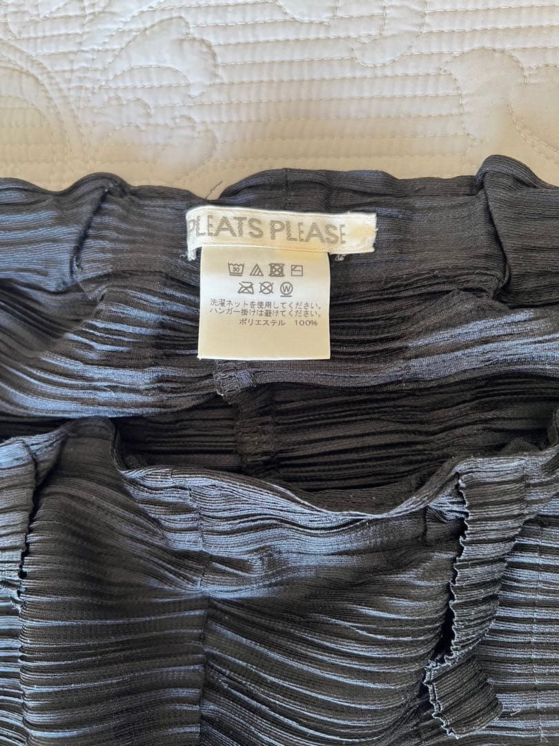 PLEATS PLEASE ブラック サルエルパンツ　サイズ：1