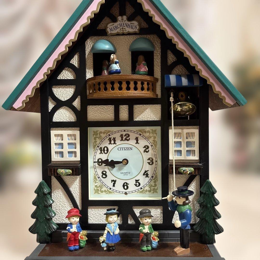 CITIZEN 木製からくり時計