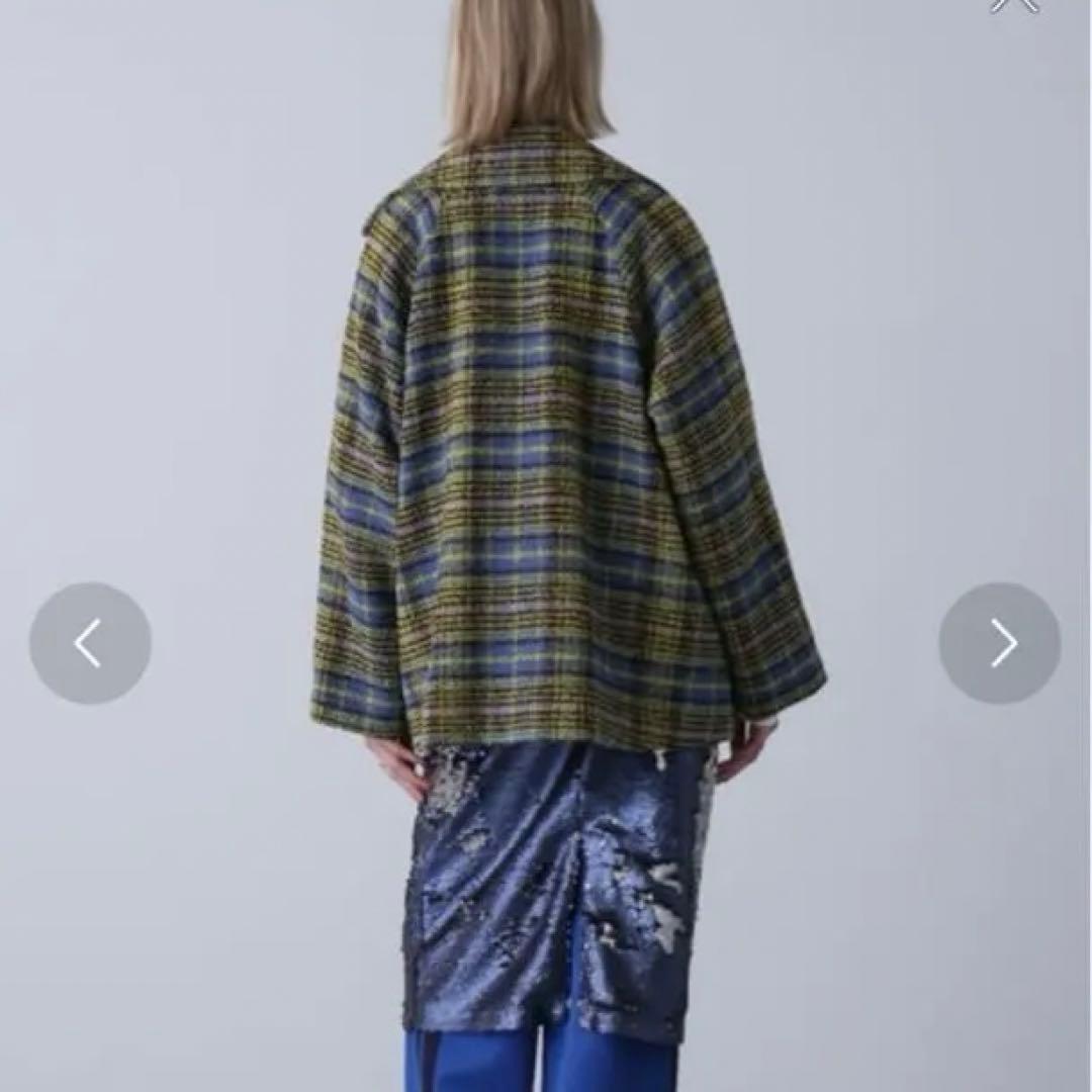 今期美品！ローズバッド　シャギーチェックコート