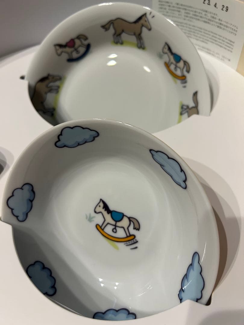 エルメス HERMES アダダ ADADA ベビー食器 ３点セット