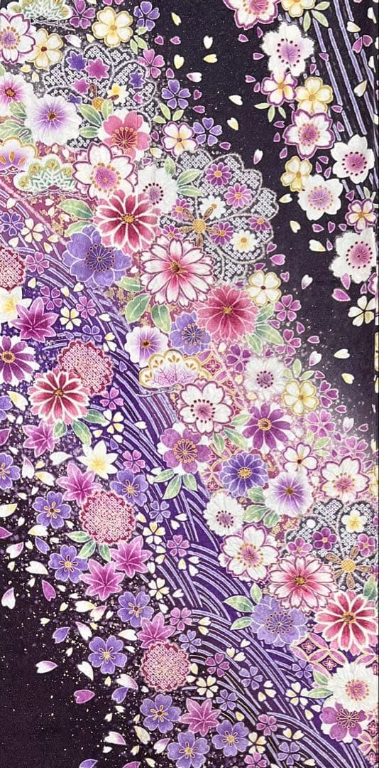 振り袖　フルセット　別誂長襦袢　薄紫　成人式　長尺袋帯　金彩加工　銀通し　743