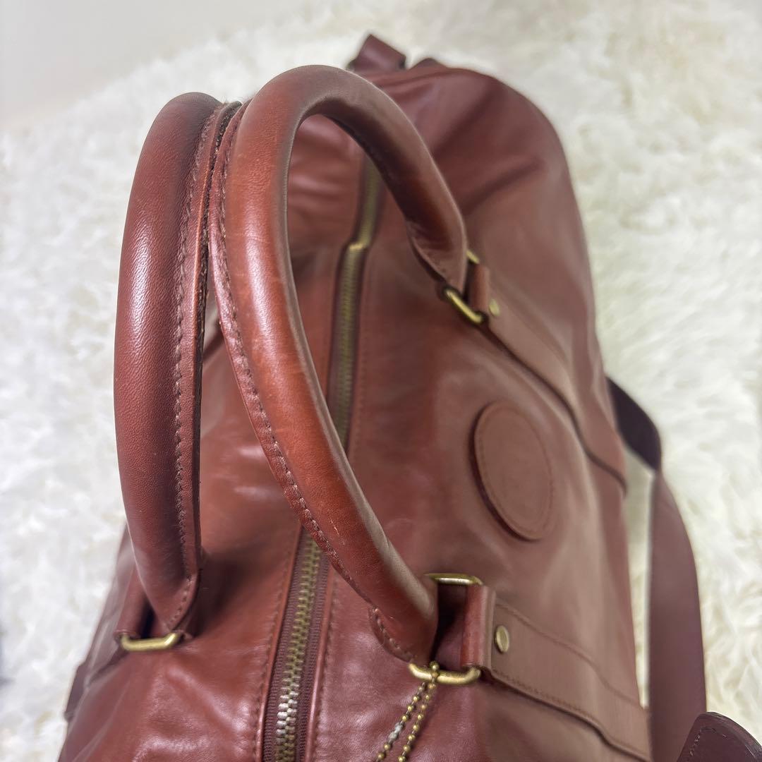 [希少] ラルフローレン　レザーボストンバッグ　2way 大容量　U.S.A