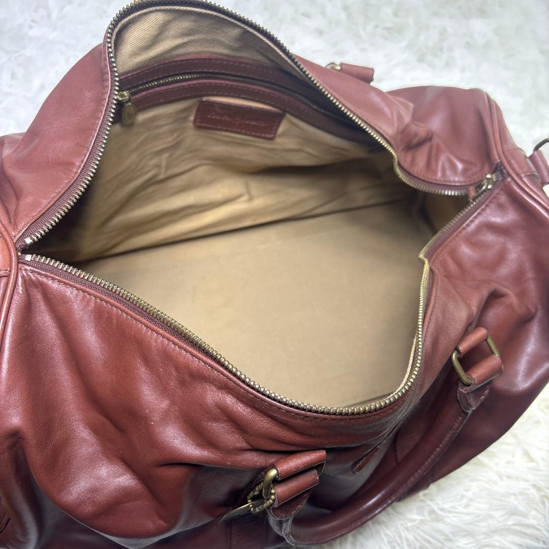 [希少] ラルフローレン　レザーボストンバッグ　2way 大容量　U.S.A