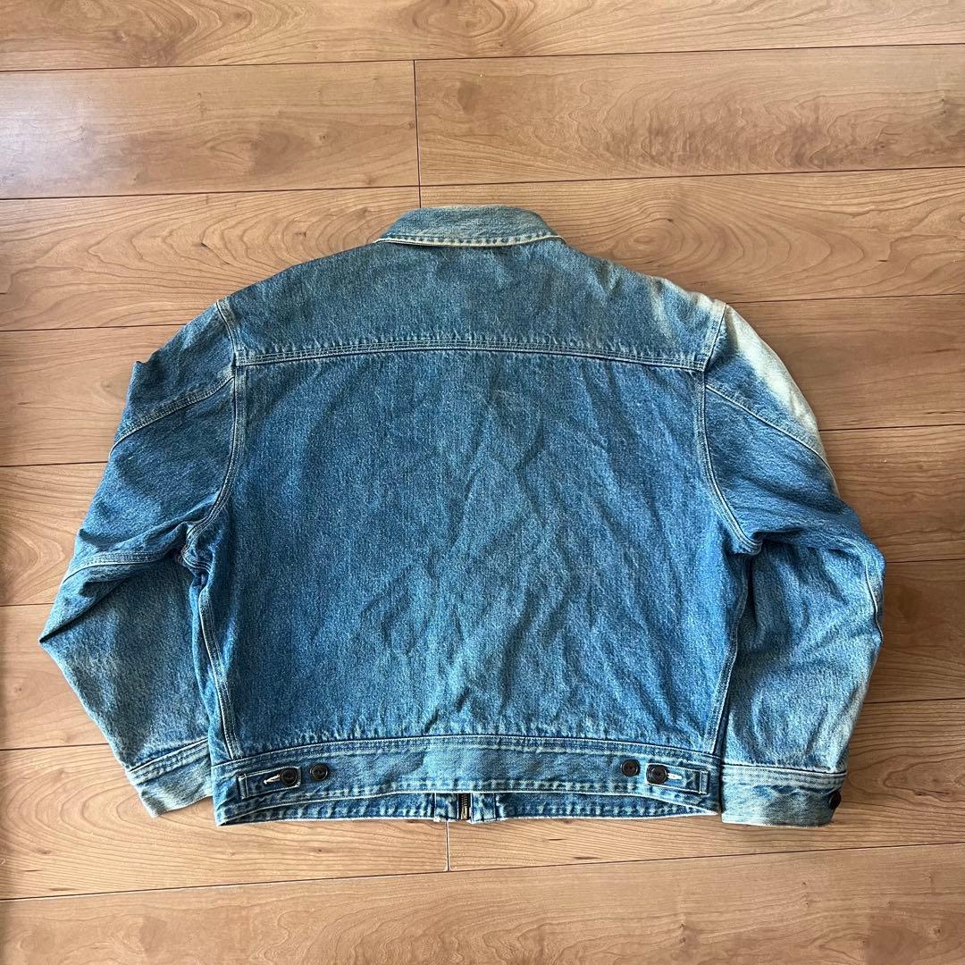 ◉ USA製 ポロカントリー デニムジャケット 裏地チェックL Lee91-B