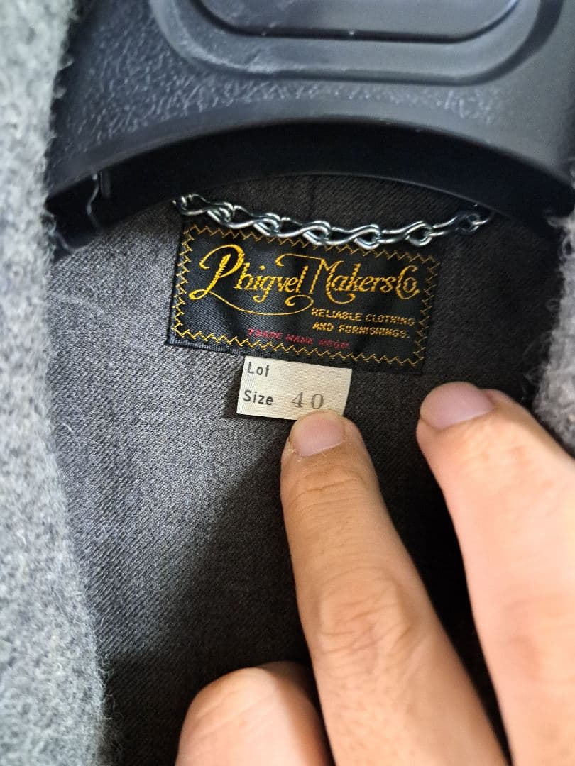 Phigvel レイルローダーウールコート、ピーコート