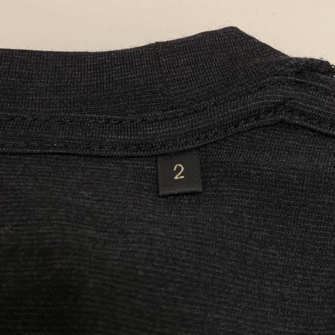 COMOLI サマーウール長袖クルー チャコール 24SS 2