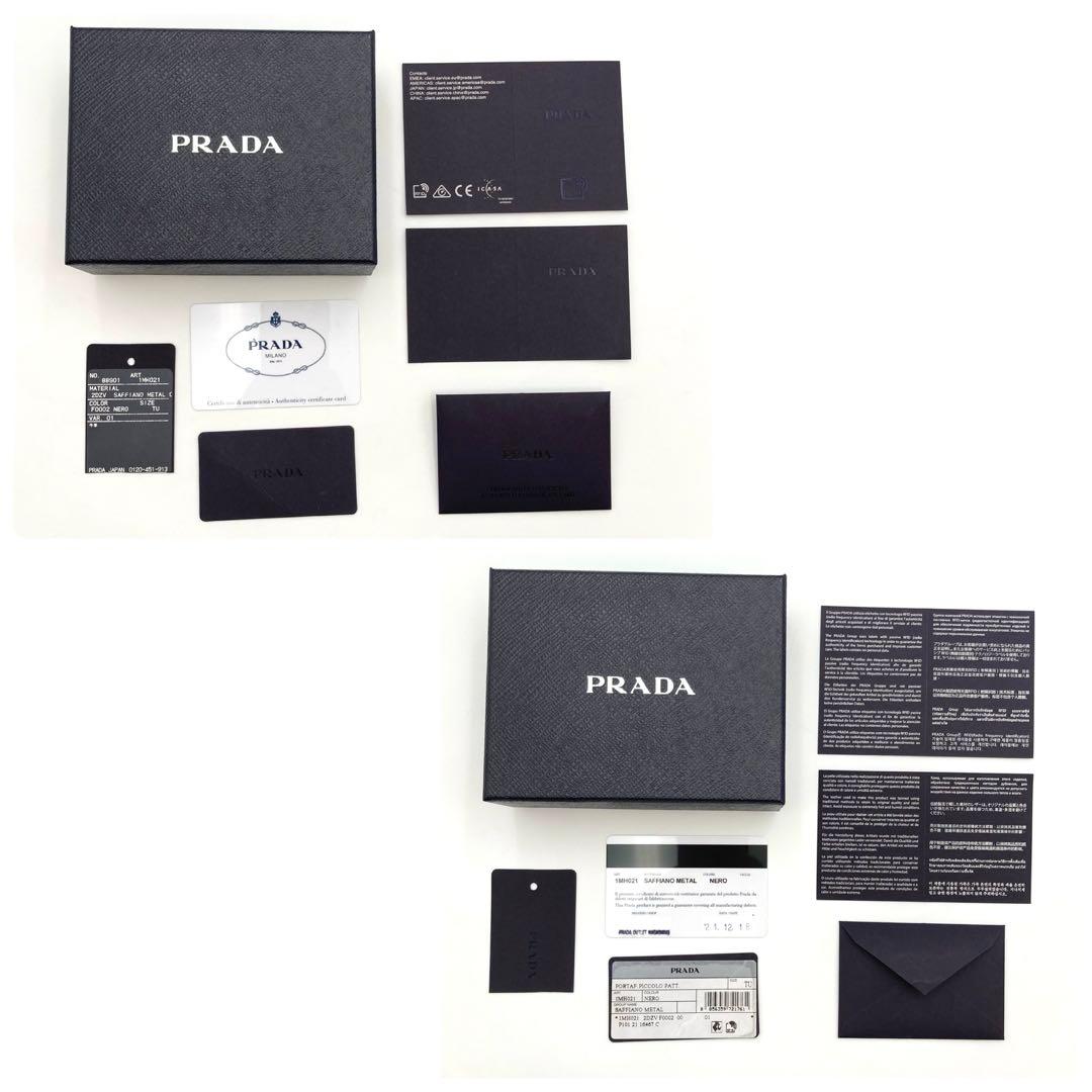 Anya！超美品✨ PRADA 三つ折り財布 ヴィッテロムーヴ 黒 レザー