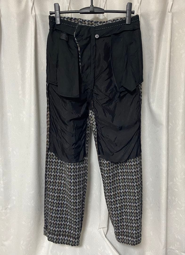 DRIES VAN NOTEN ウールスラックス　柄　サイズ44