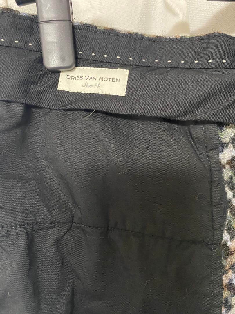 DRIES VAN NOTEN ウールスラックス　柄　サイズ44