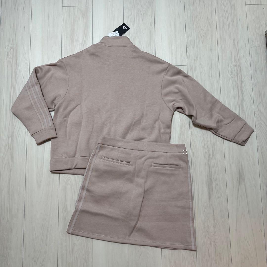 新品 アディダス セットアップ 裏起毛 ジャケット スカート 秋冬 XLサイズ