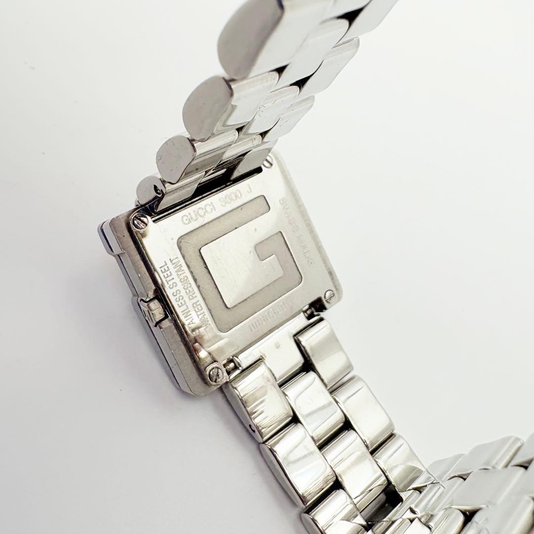 【美品・稼働】新品電池 GUCCI 腕時計 グッチ 3600J シルバー Gロゴ