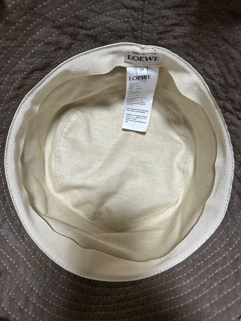 新品未使用『LOEWE』デニムハット　グレー