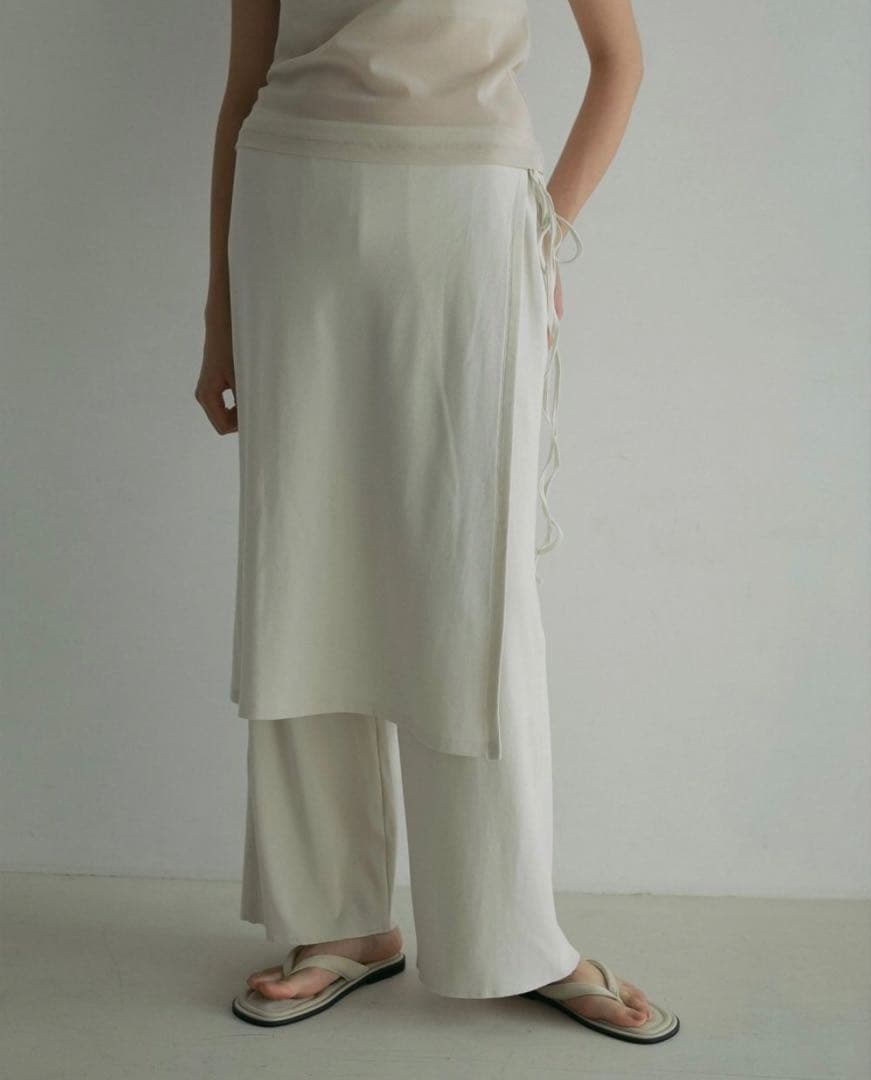 パンツ anuke layered cut pants 36