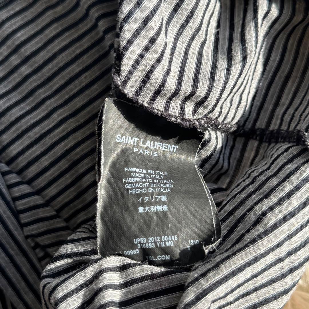 SAINTLAURENT カサンドラ　ボーダー　半袖　ポロシャツ　Sサイズ