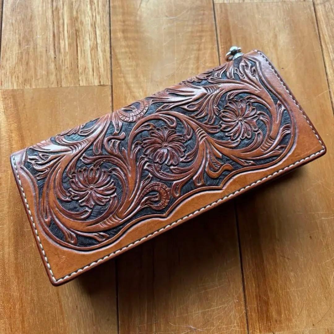 ◾️BLANK HEAD フルカービング ロングウォレット