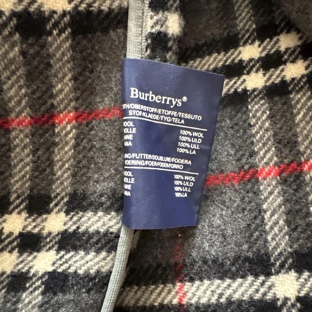 美品✨バーバリー ダッフルコート ノバチェック ウール100% グレー