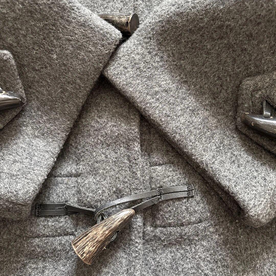 美品✨バーバリー ダッフルコート ノバチェック ウール100% グレー