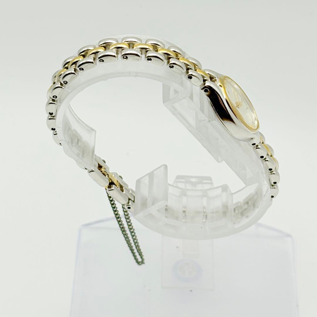 美品 新品電池 SEIKO セイコー 腕時計 コンビカラー レディース オーバル