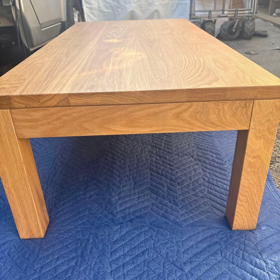 無印良品 オーク材 ローテーブル 引出し付 110×55cm