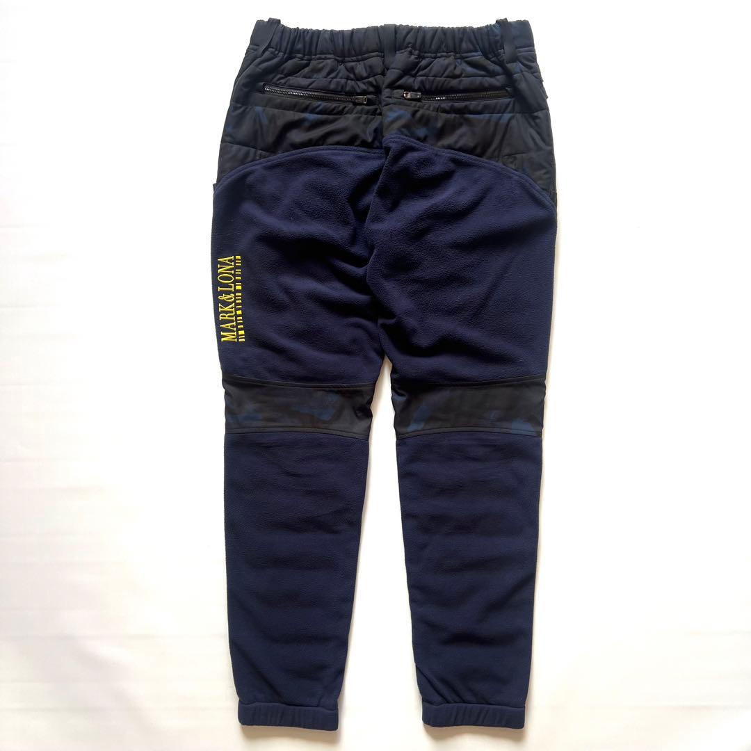MARK&LONA マークアンドロナ　異素材　中綿　ダウン　フリース　パンツ　L