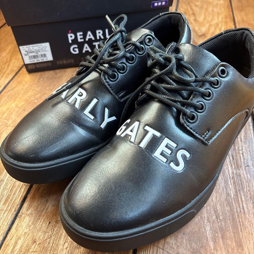 PEARLY GATES 黒 ゴルフシューズ　23cm