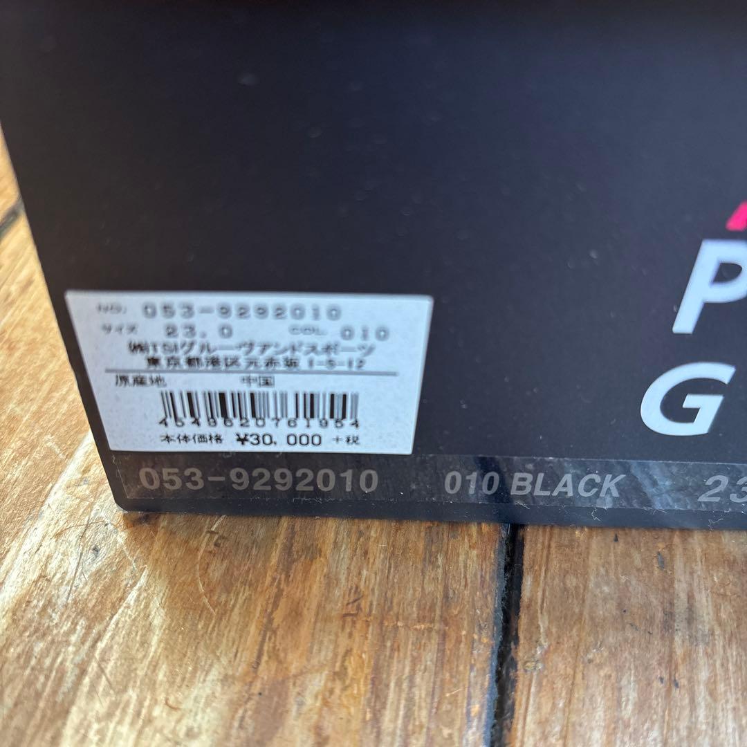 PEARLY GATES 黒 ゴルフシューズ　23cm