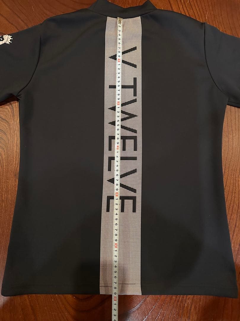 V12 レディース モックネック 半袖シャツ ブラック 美品