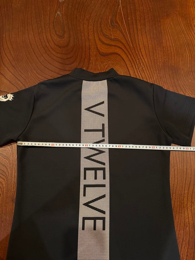 V12 レディース モックネック 半袖シャツ ブラック 美品