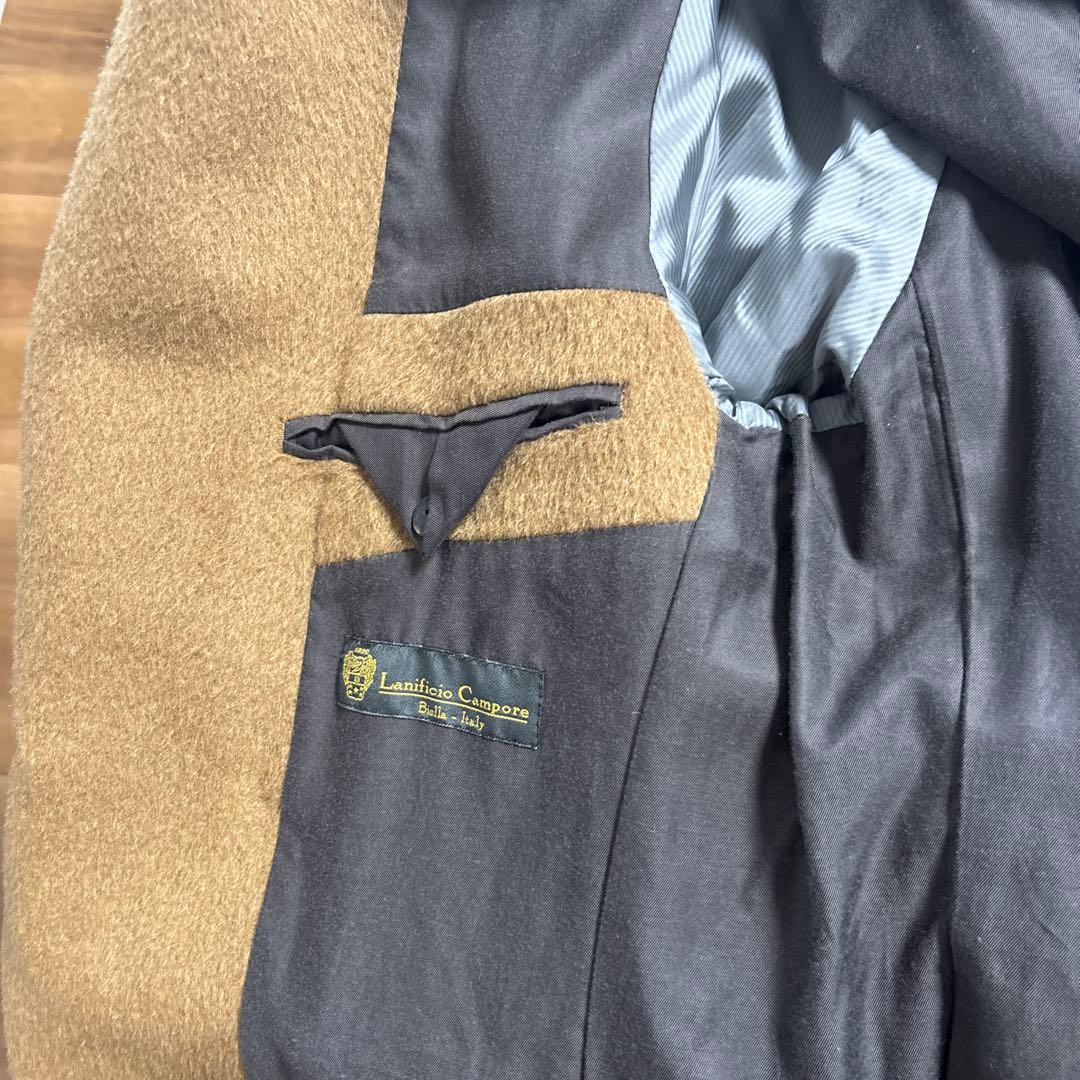 ÉTONNÉ ブラウン ダブルブレスト チェスターコート