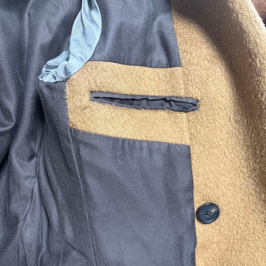 ÉTONNÉ ブラウン ダブルブレスト チェスターコート