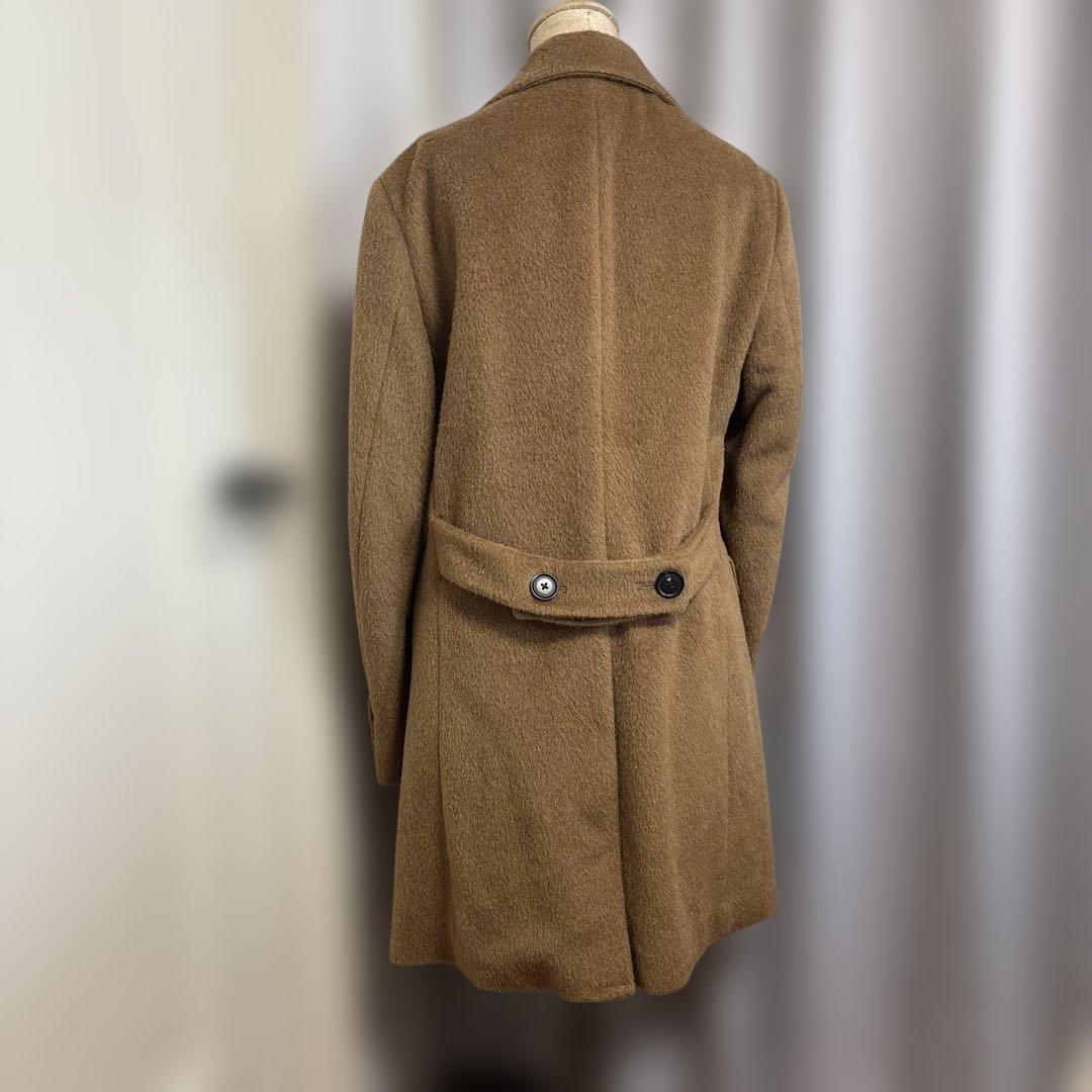 ÉTONNÉ ブラウン ダブルブレスト チェスターコート