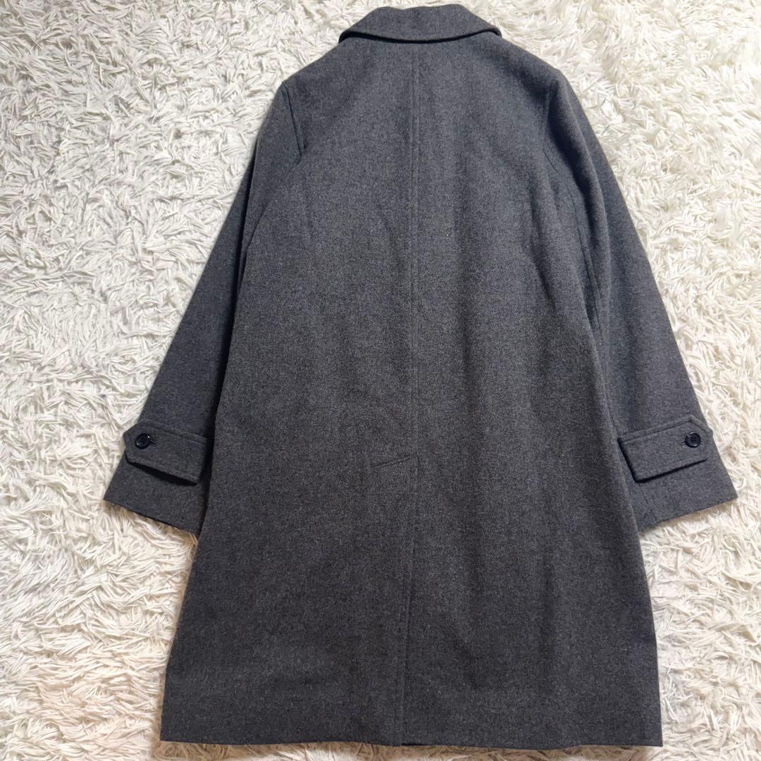 【近年極美品✨】マーガレットハウエル　ソフトウール コート チャコールグレー