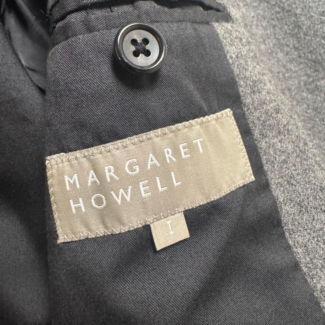 【近年極美品✨】マーガレットハウエル　ソフトウール コート チャコールグレー