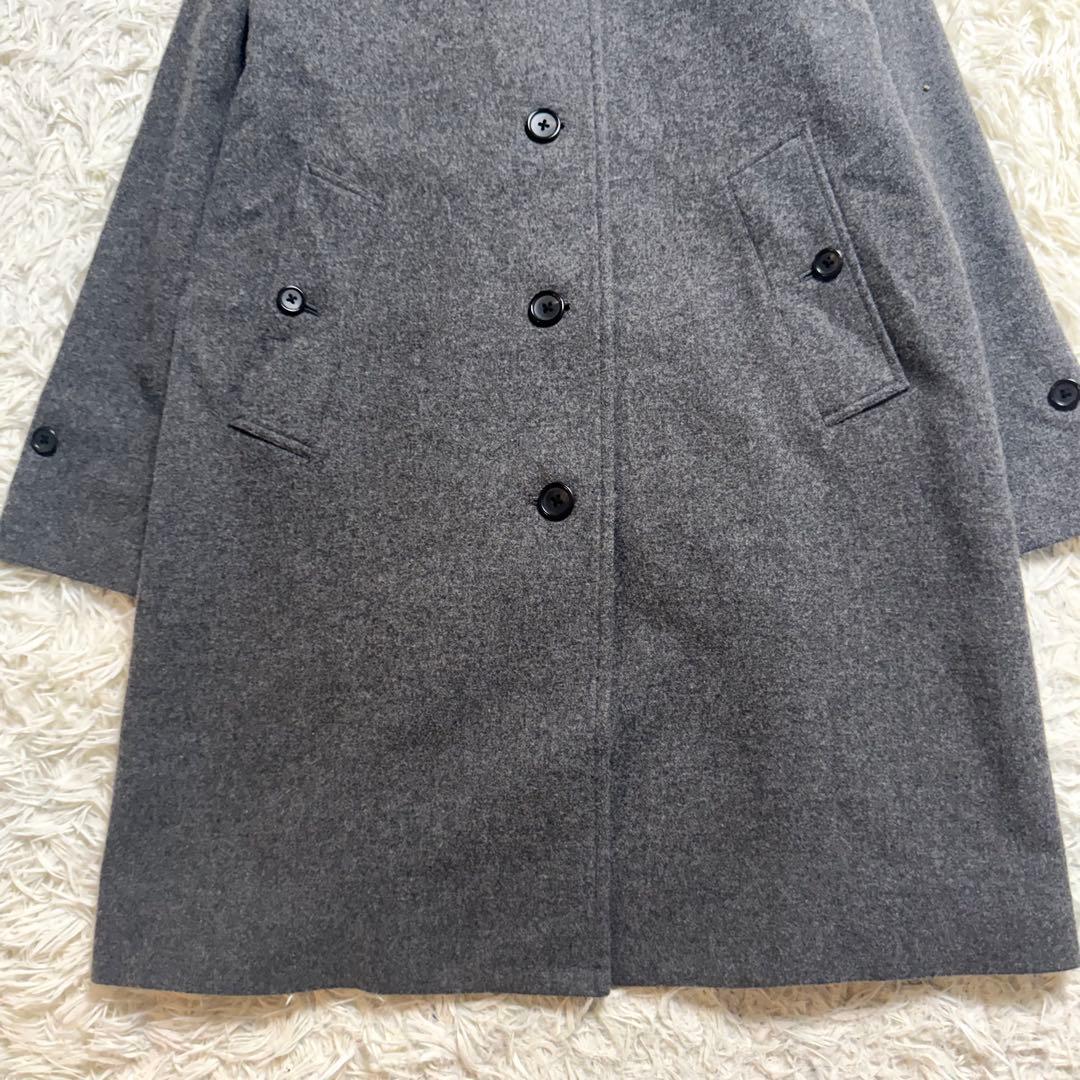 【近年極美品✨】マーガレットハウエル　ソフトウール コート チャコールグレー