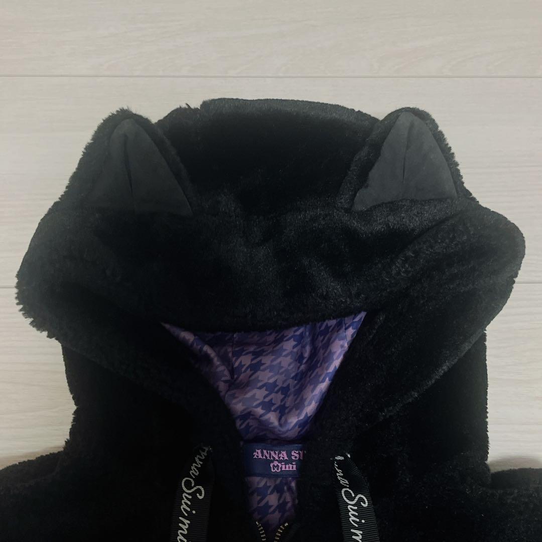 ANNA SUI mini 猫耳フードジャケット ジャンパー　ファー　ブルゾン