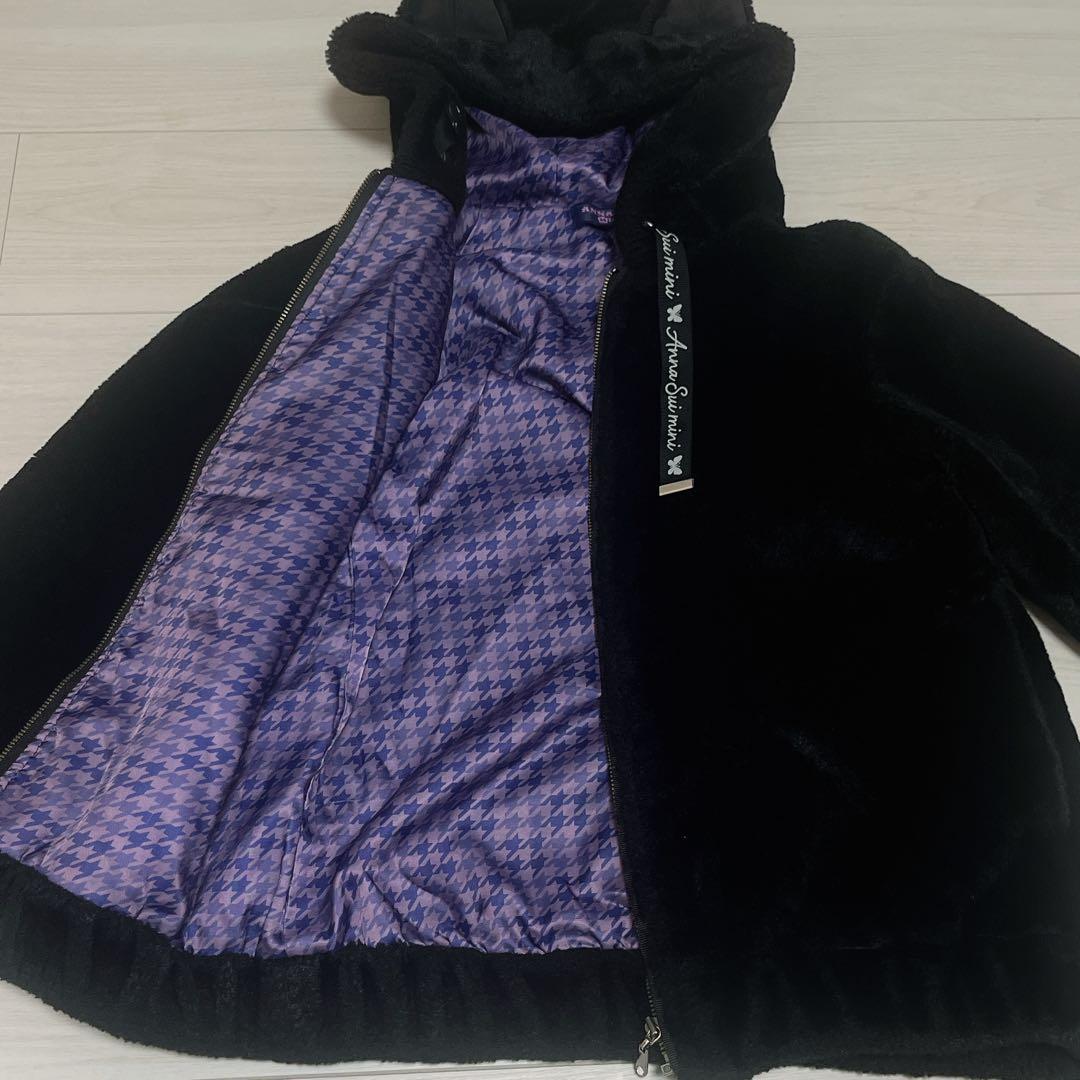 ANNA SUI mini 猫耳フードジャケット ジャンパー　ファー　ブルゾン