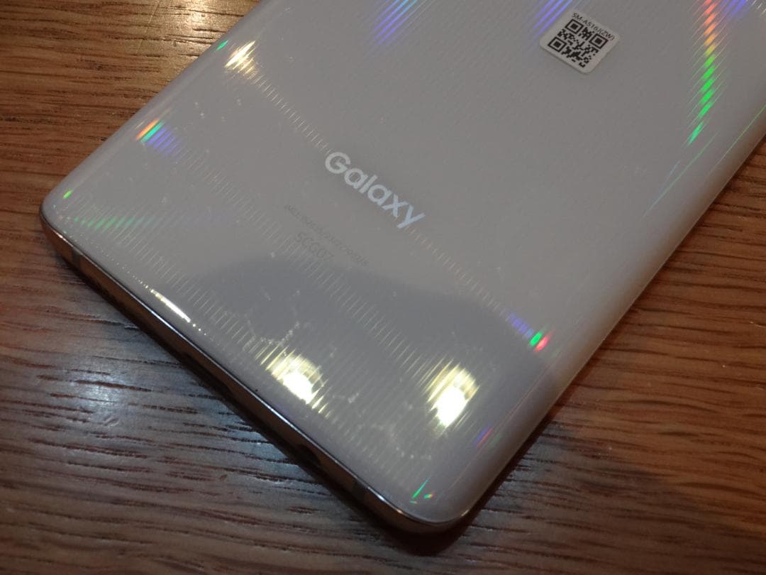 【動作確認済】スマホ本体　GalaxyA51　ホワイト　初期化済み　②
