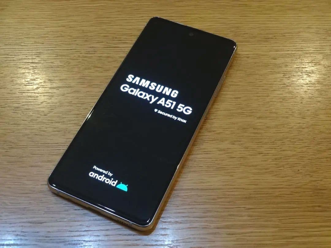 【動作確認済】スマホ本体　GalaxyA51　ホワイト　初期化済み　②