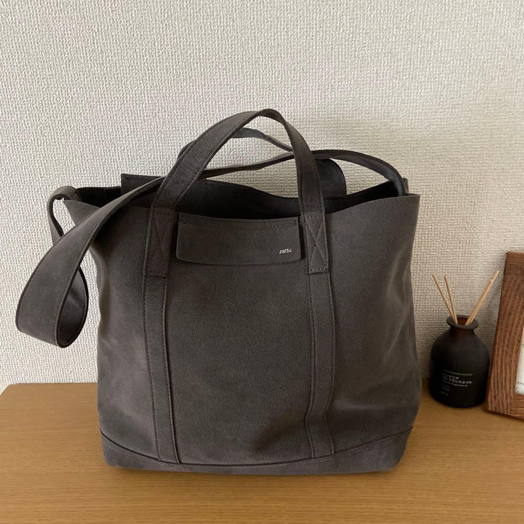 【美品】 zattu KINAX グラファイト トートバッグ　2WAY