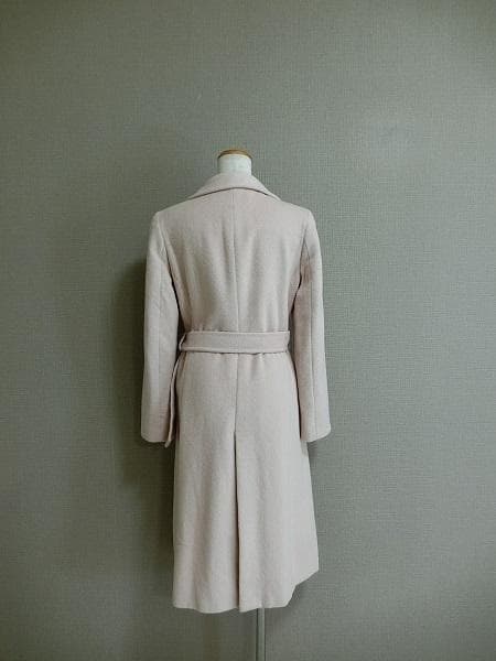 イネド　アンゴラウール　ベルテッド　美ライン　コート　スモーキーピンク　９