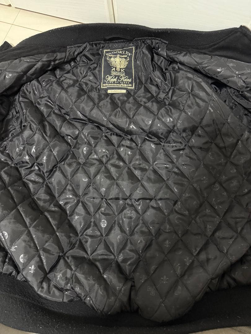 KARL KANI ブラック MA-1ジャケット メル12661