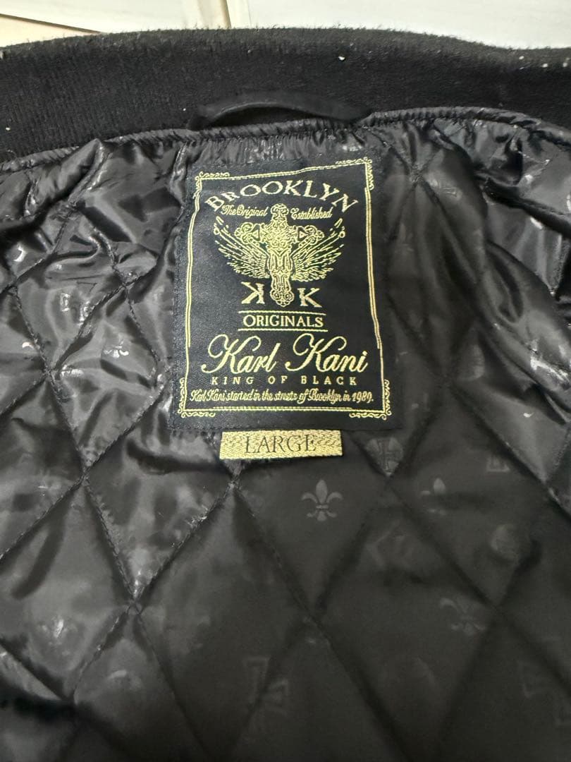 KARL KANI ブラック MA-1ジャケット メル12661