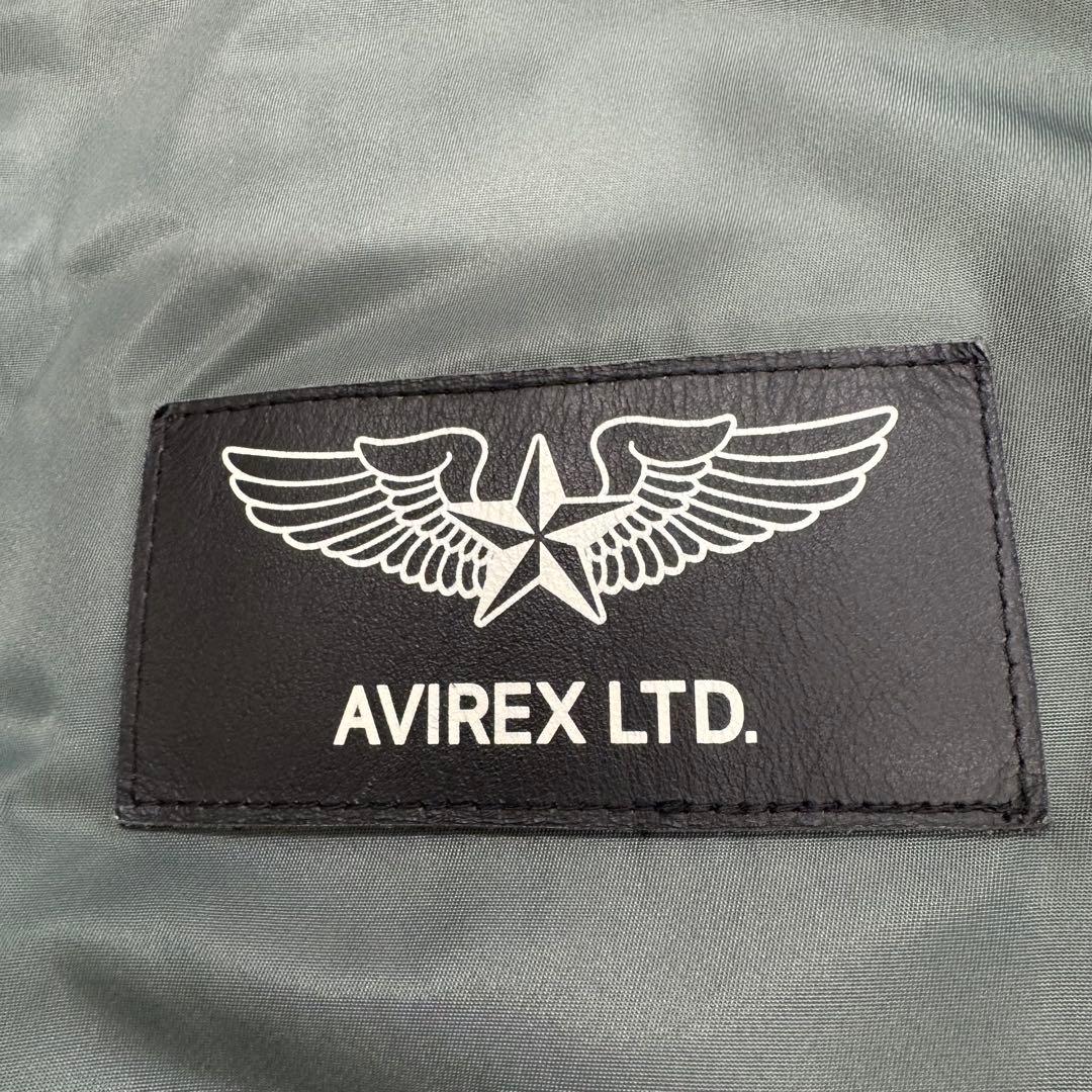 AVIREX スヌーピー コラボ MA1 ボンバージャケット セージ L