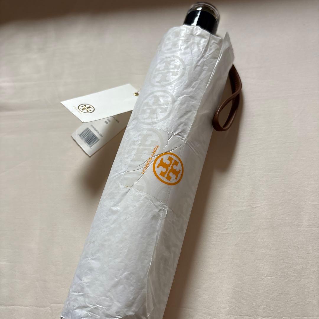 Tory Burch 折りたたみ傘 ネイビー/ホワイト