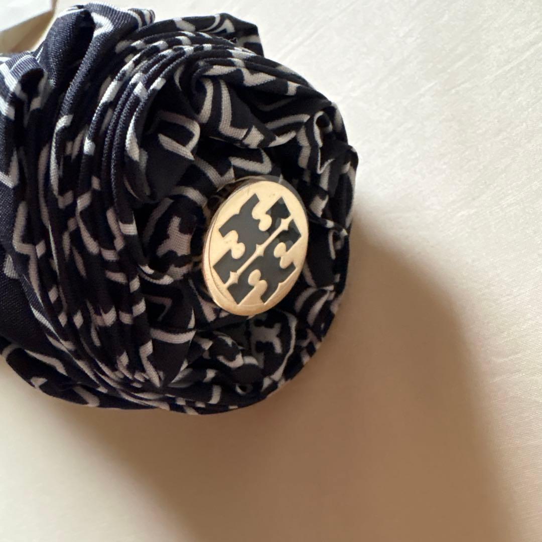 Tory Burch 折りたたみ傘 ネイビー/ホワイト