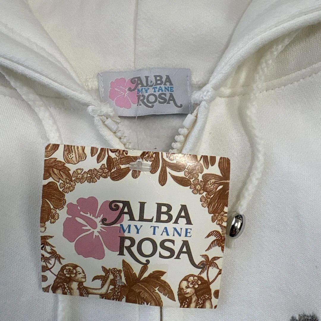 新品　ALBAROSA アルバローザ 立体ロゴ 刺繍ロゴ ジップアップパーカー