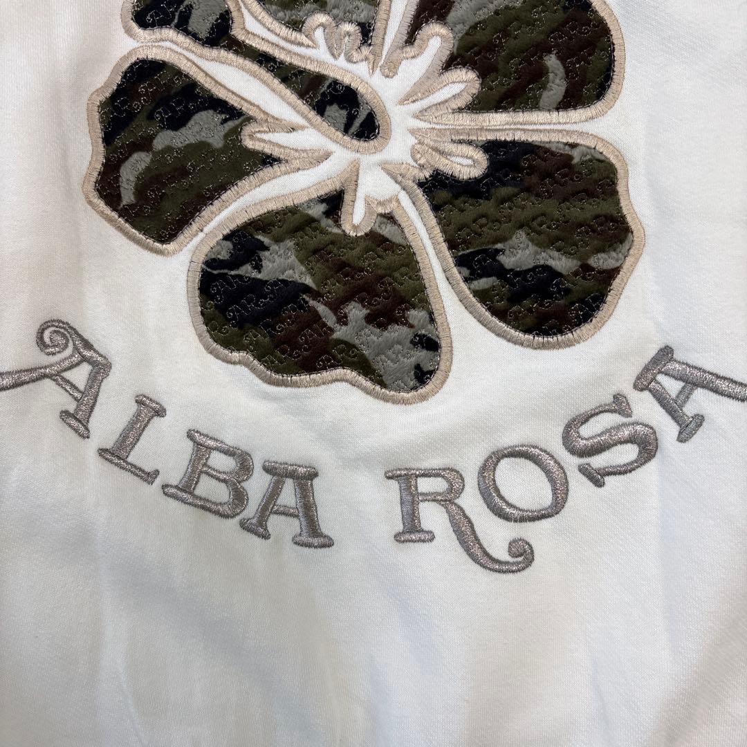 新品　ALBAROSA アルバローザ 立体ロゴ 刺繍ロゴ ジップアップパーカー