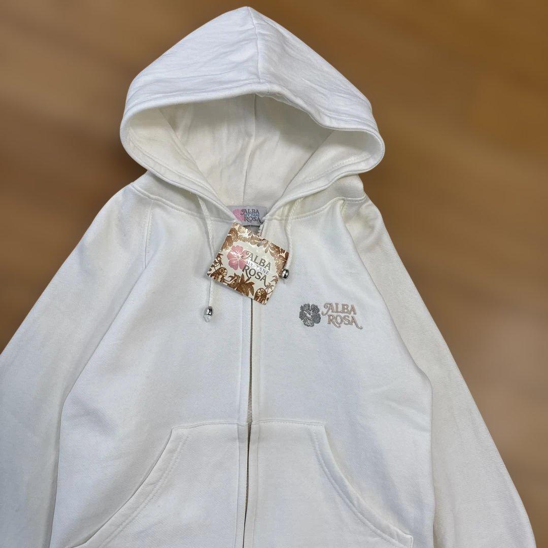 新品　ALBAROSA アルバローザ 立体ロゴ 刺繍ロゴ ジップアップパーカー