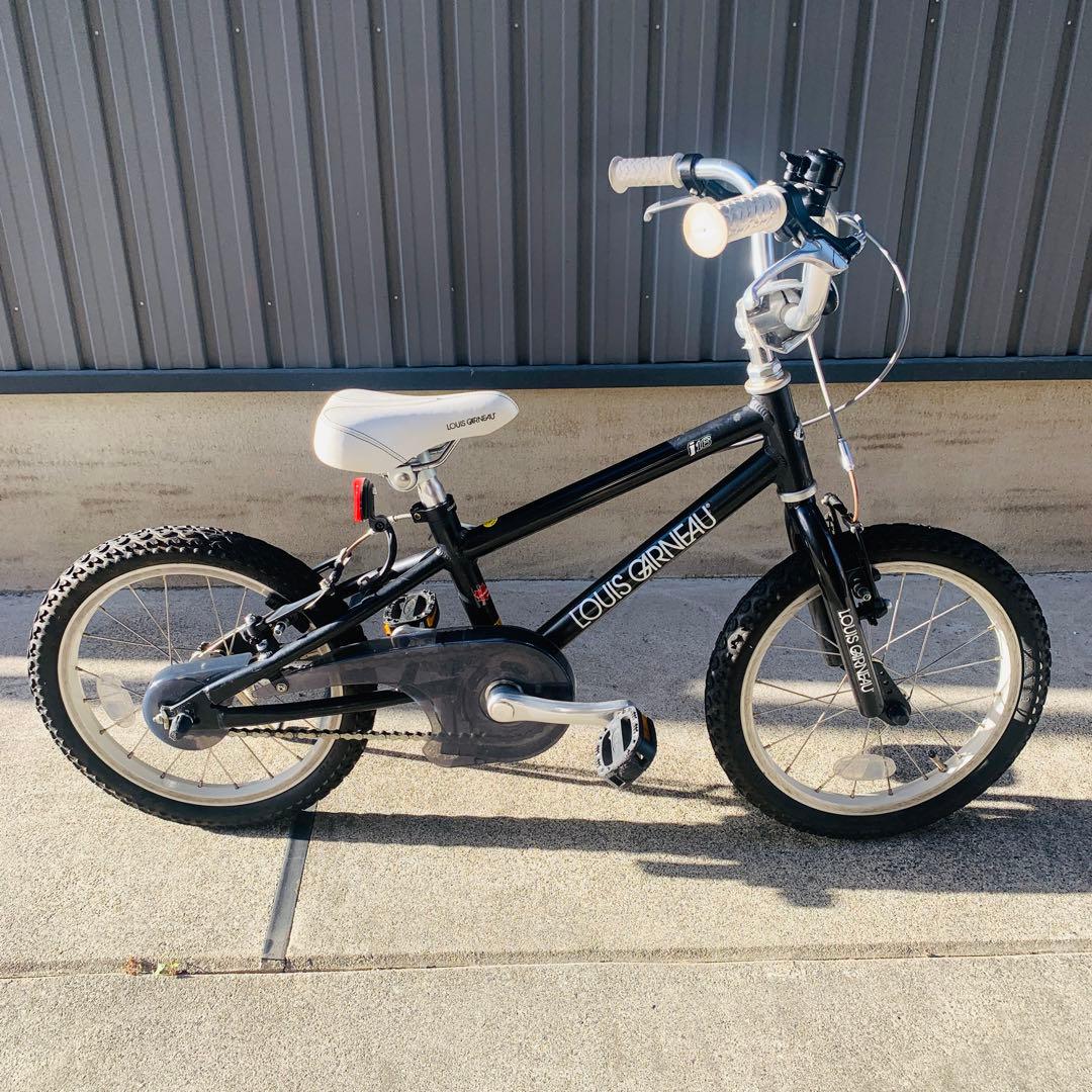 ルイガノLOUIS GARNEAU　16インチ　LGS-J16　補助輪付　黒