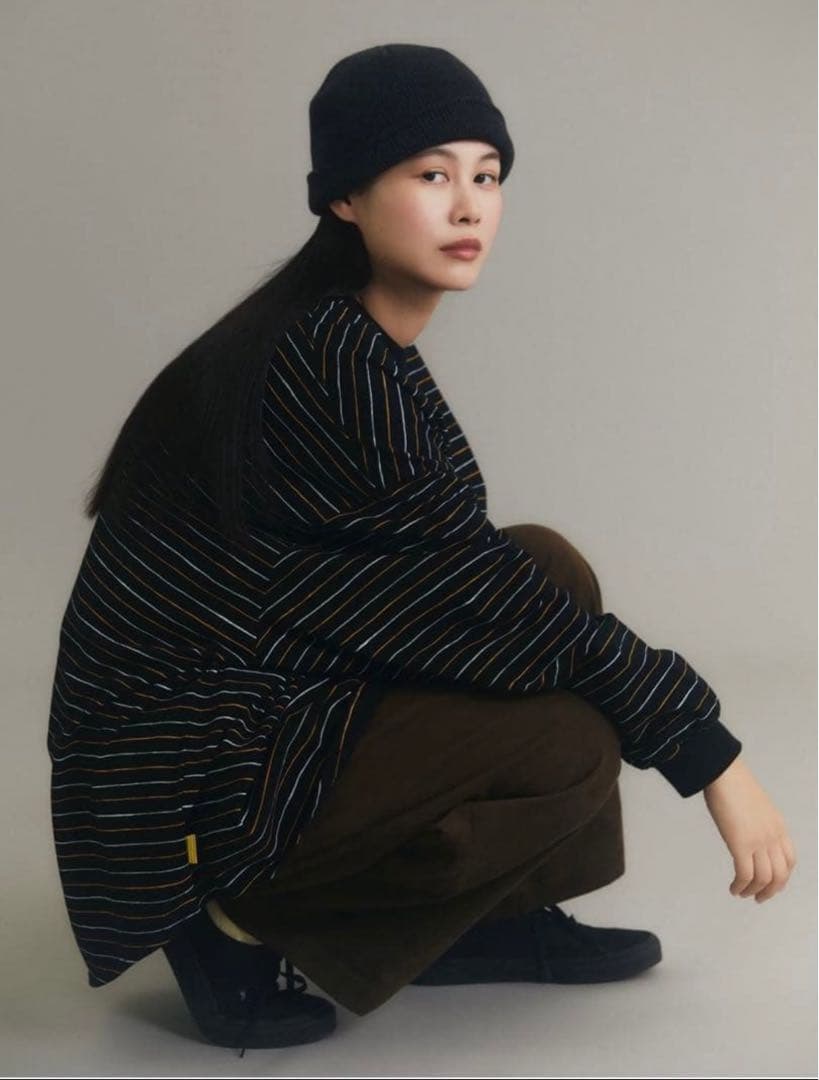 s.f.c×YESGOODMARKET SUPERBIG LS TEE / M